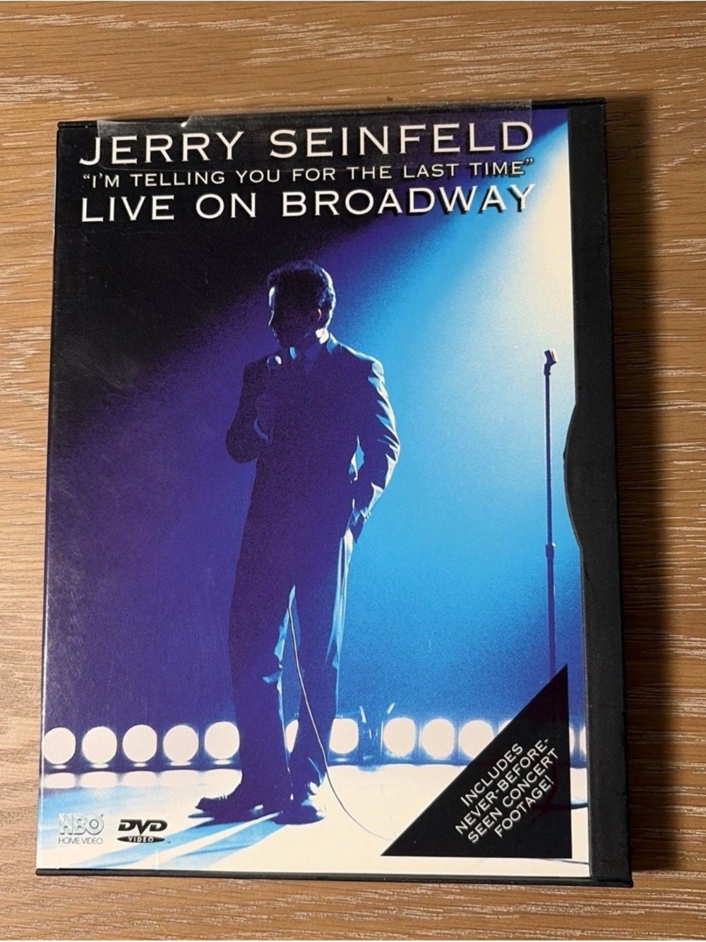 Jerry Seinfeld "Live on Broadway" DVD — Blue Spotlight Cover